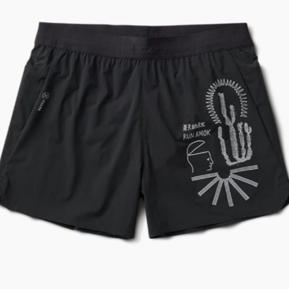 Black Roark Run Amok Alta Shorts 5''